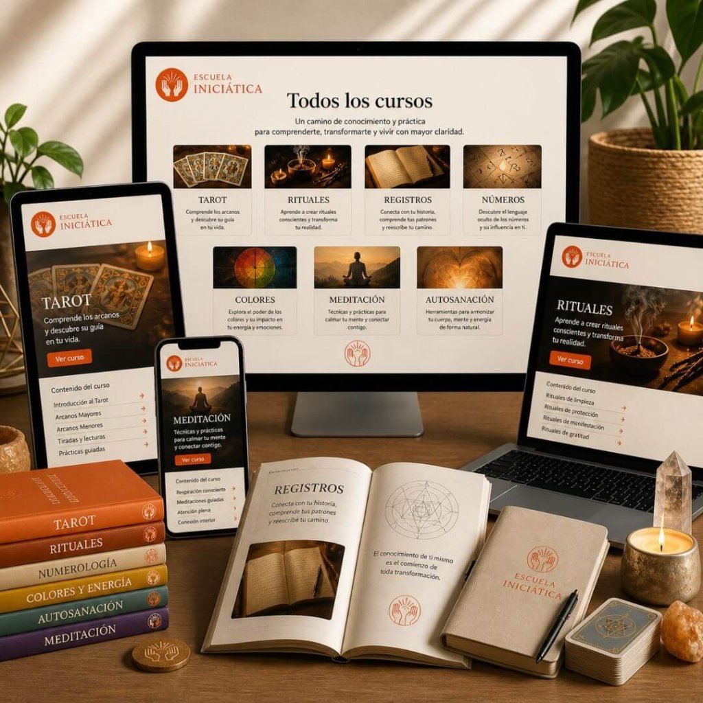 Cursos, Tarot, rituales, colores, numeros